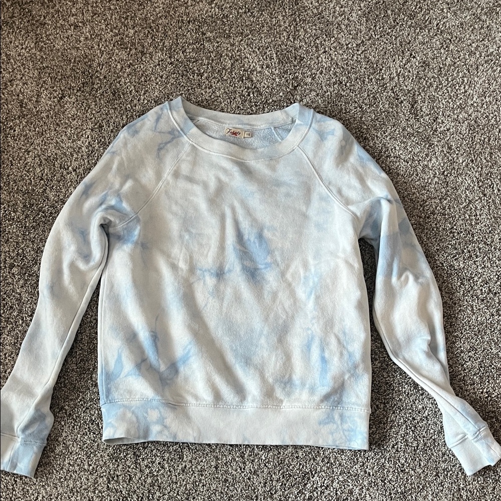 Faherty Blue Tie-Dye Sweatshirt